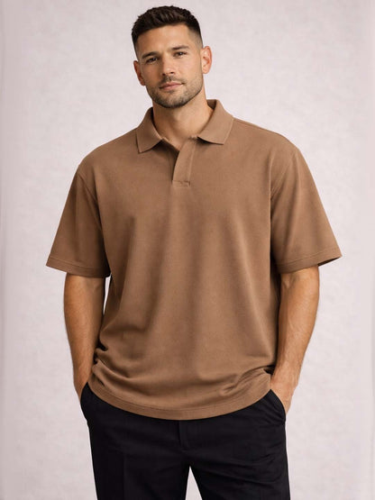 Oversize Polo Buttonless | Organic Chics
