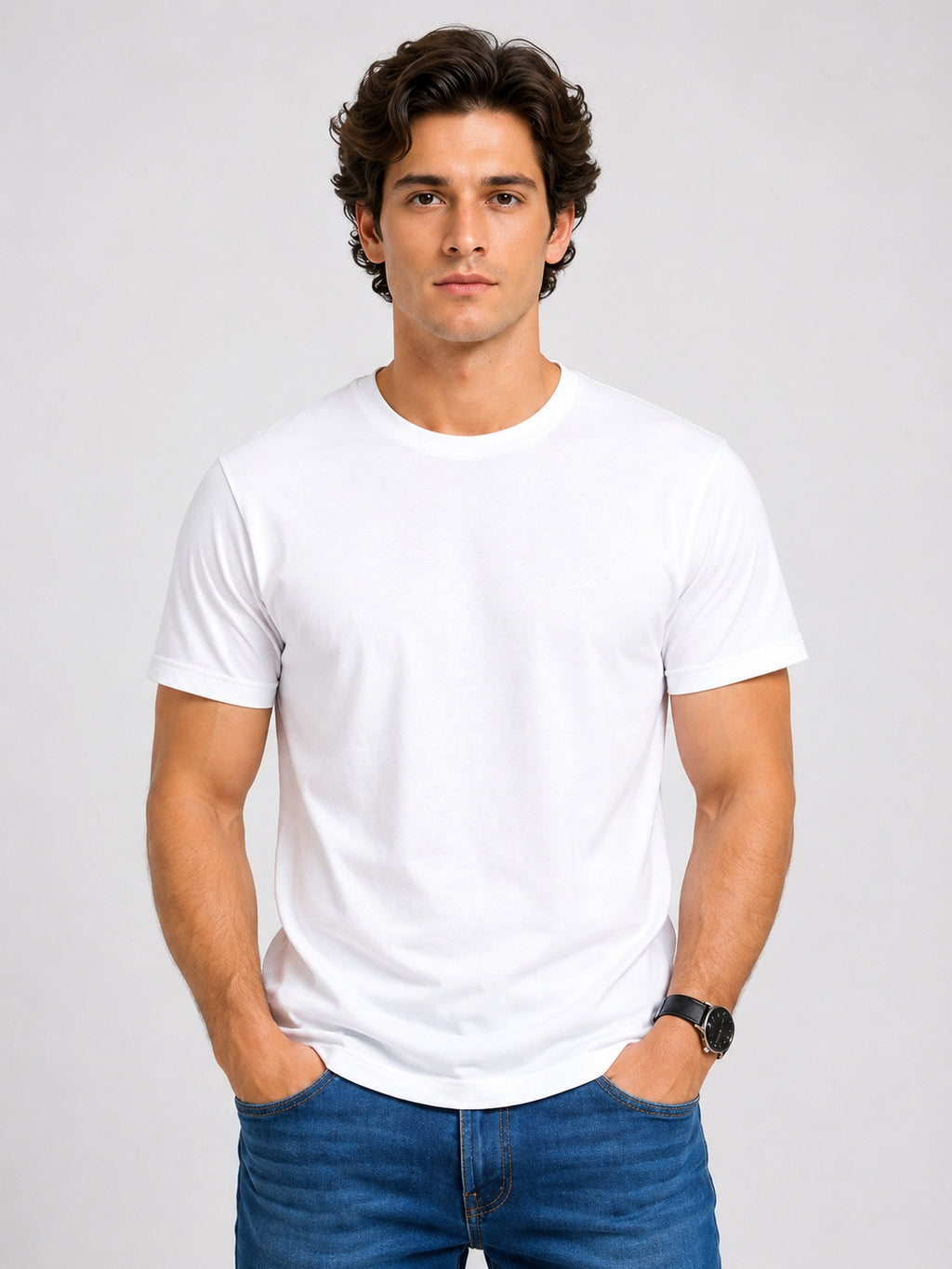 White Halfsleeve T-shirt