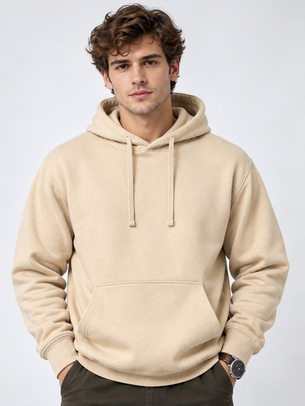 Beige Hoodie