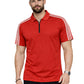 Green Stripes Zip Polo T-Shirt