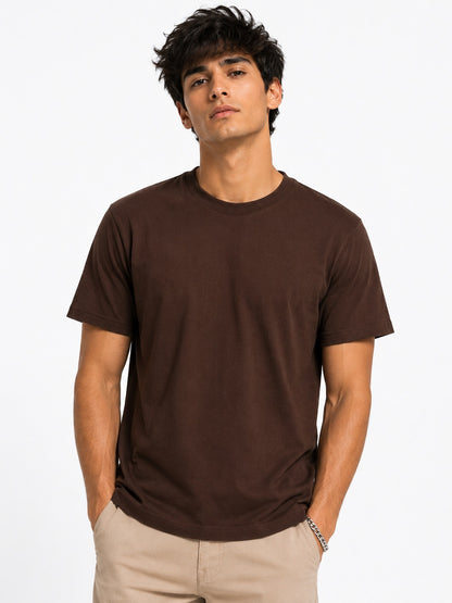 Coffee Brown Halfsleeve T-shirt