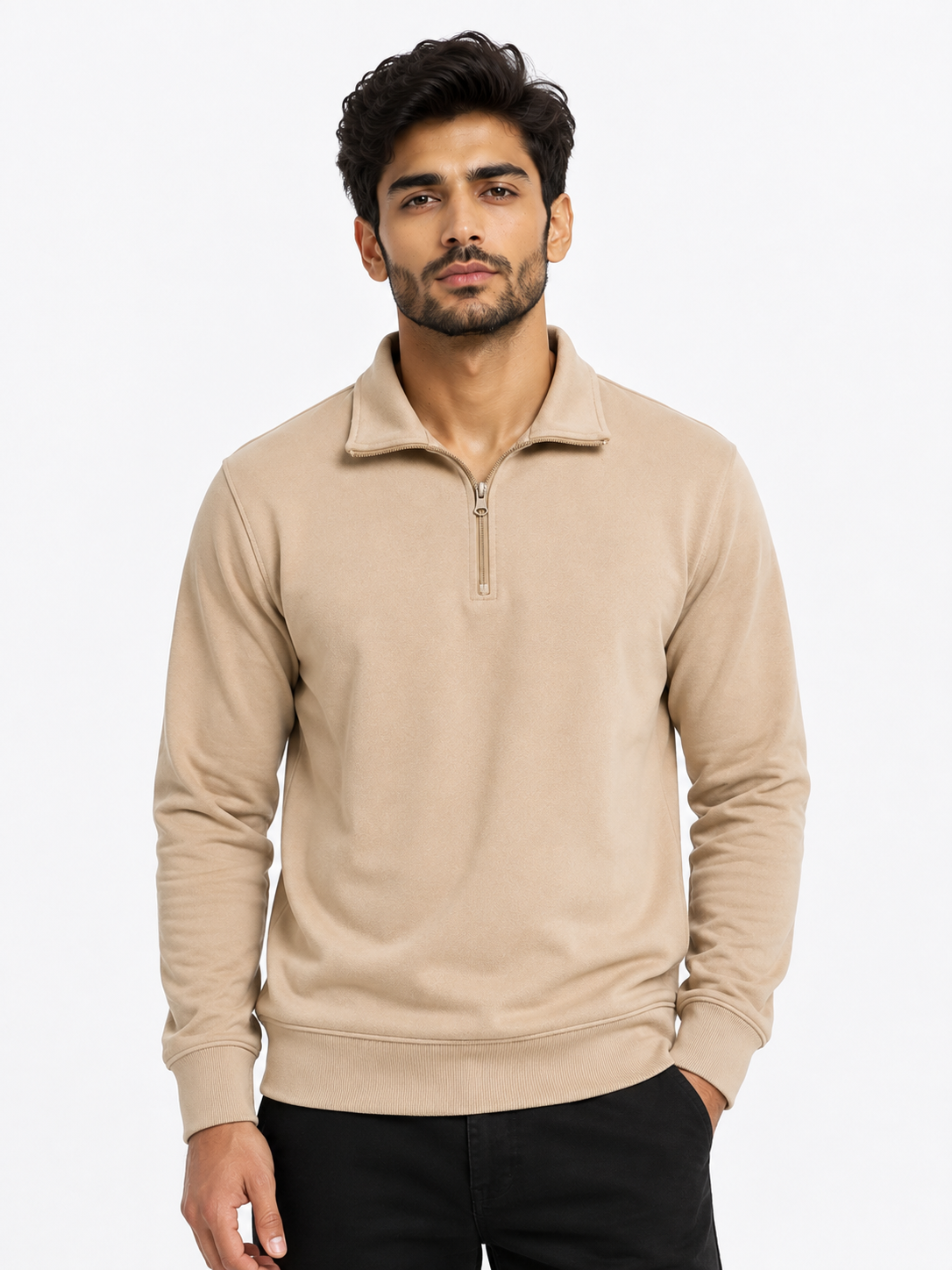 Maroon HalfZip Sweatshirt
