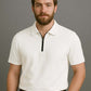 Pink Zip Polo T-Shirt