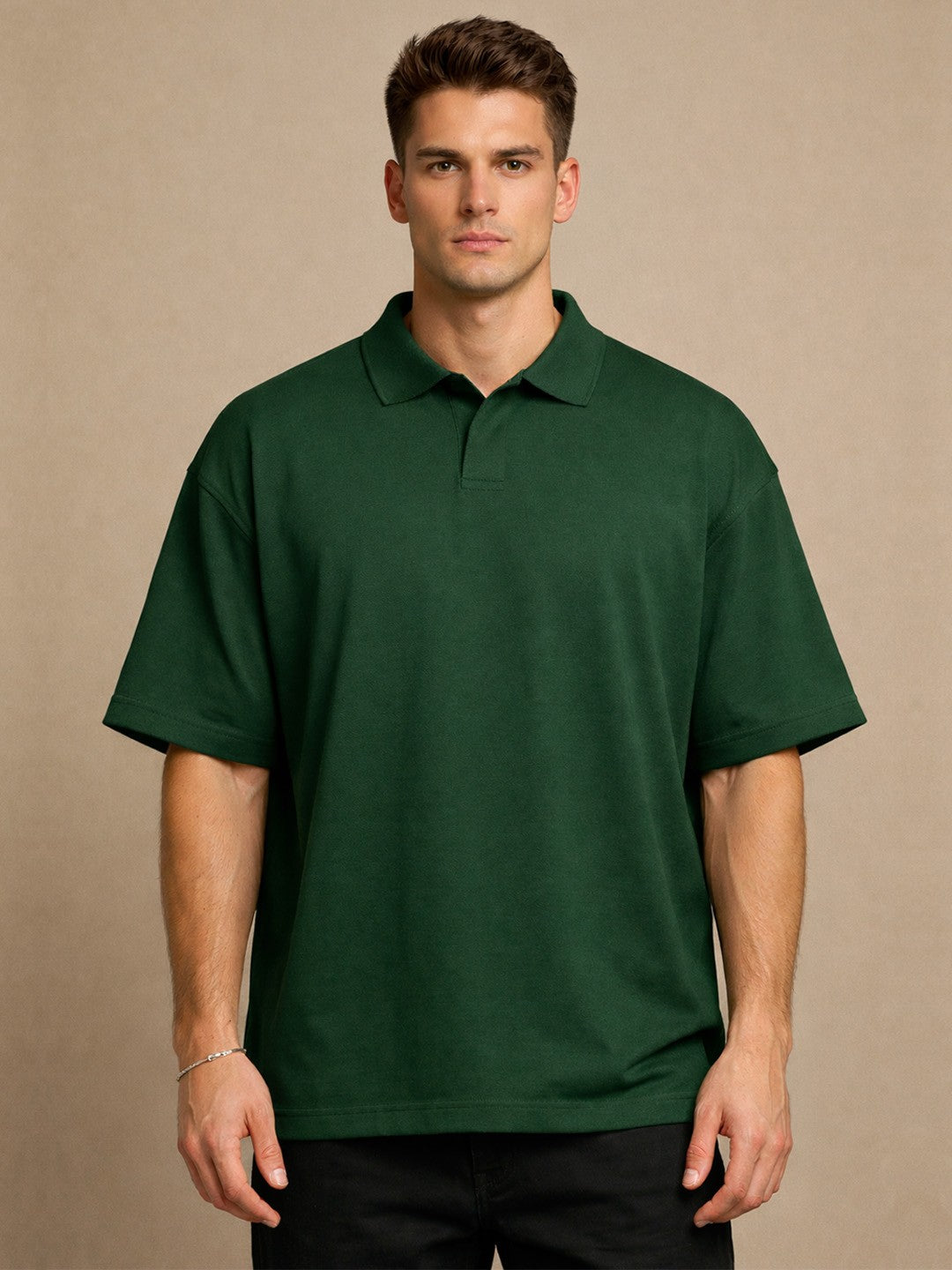 Oversize Polo Buttonless | Organic Chics