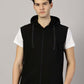 Sleeveless Dark Green Hooded Sweatshirt