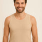 Beige Waffle Vest