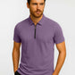 Pink Zip Polo T-Shirt