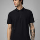 Purple Zip Polo T-Shirt