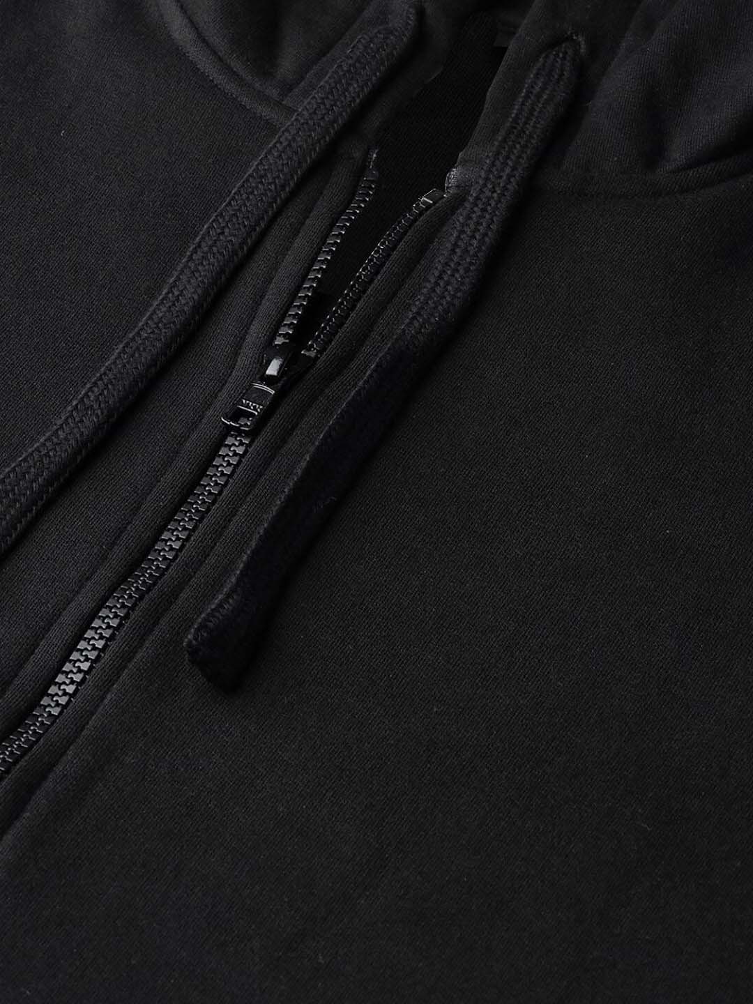 Black Full Sleeve Zipper Hoodie