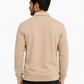 Beige HalfZip Sweatshirt