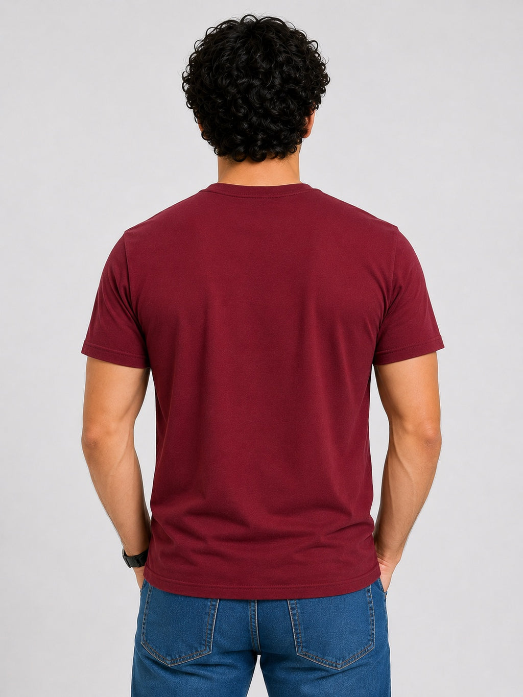 Maroon Halfsleeve T-shirt
