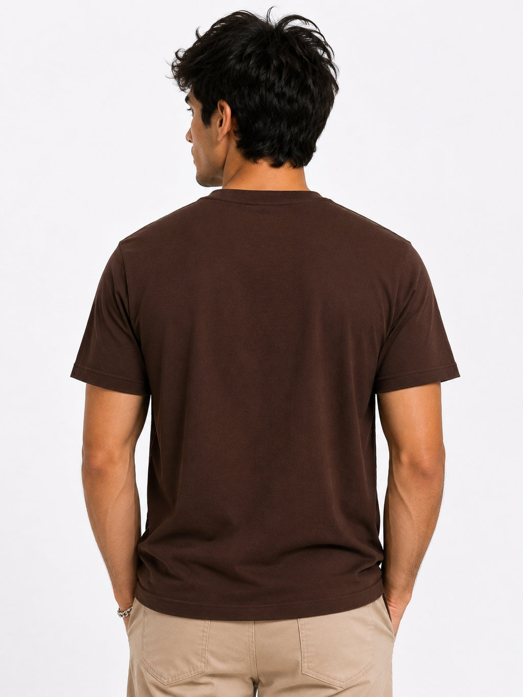Coffee Brown Halfsleeve T-shirt