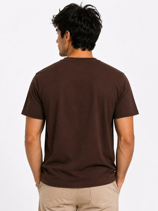 Coffee Brown Halfsleeve T-shirt