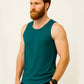 Teal Blue Waffle Vest