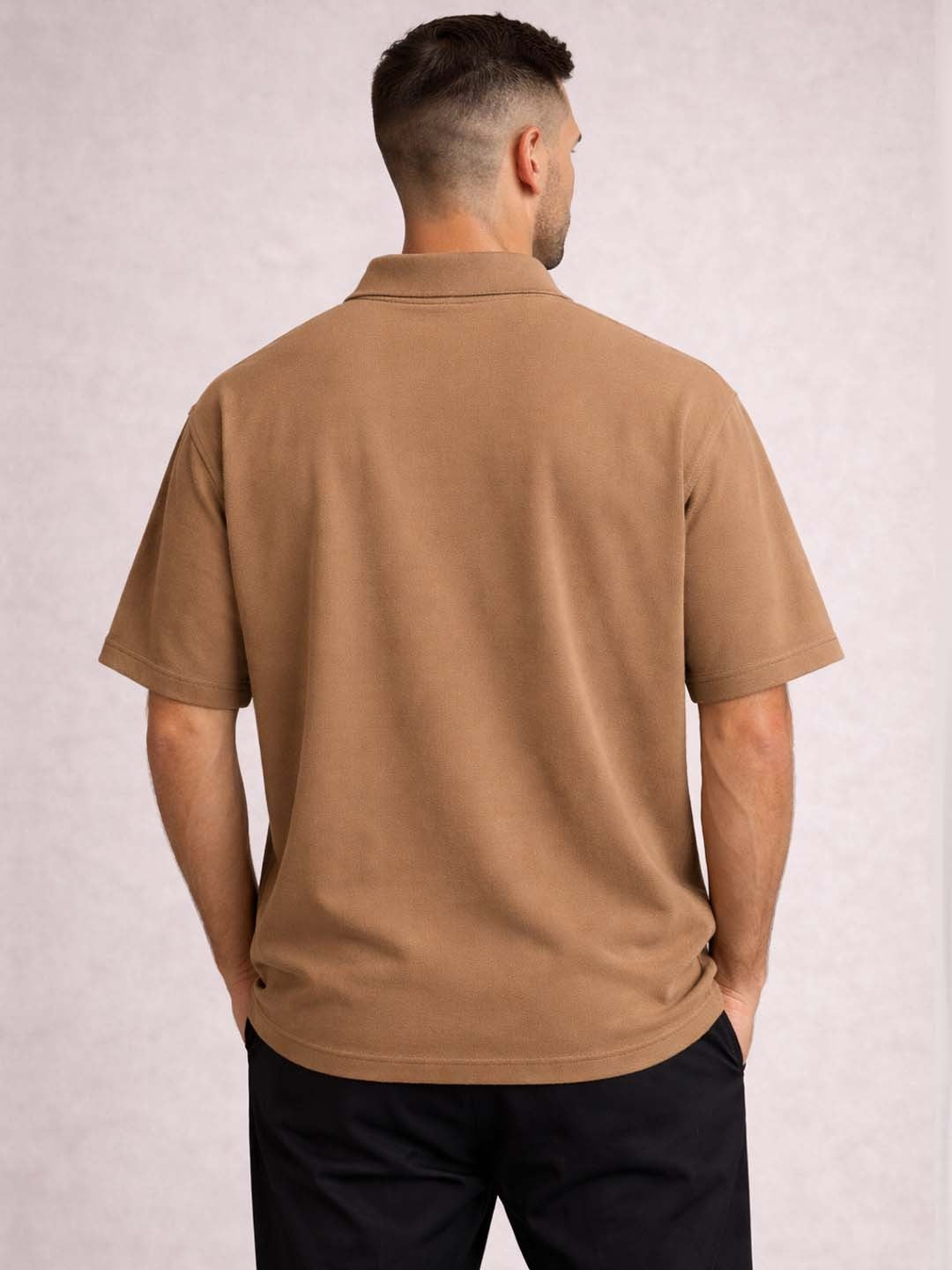 Oversize Polo Buttonless | Organic Chics