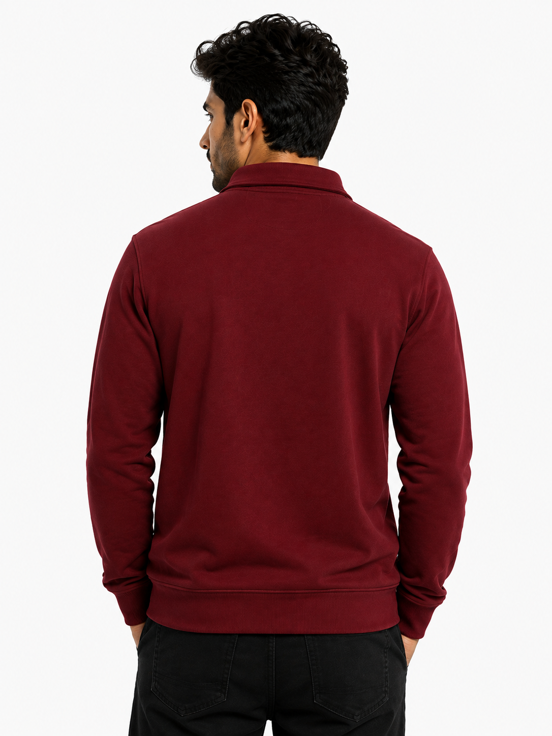 Maroon HalfZip Sweatshirt