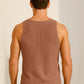 Brown Waffle Vest