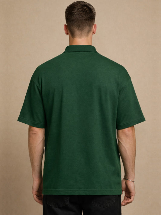Oversize Polo Buttonless | Organic Chics