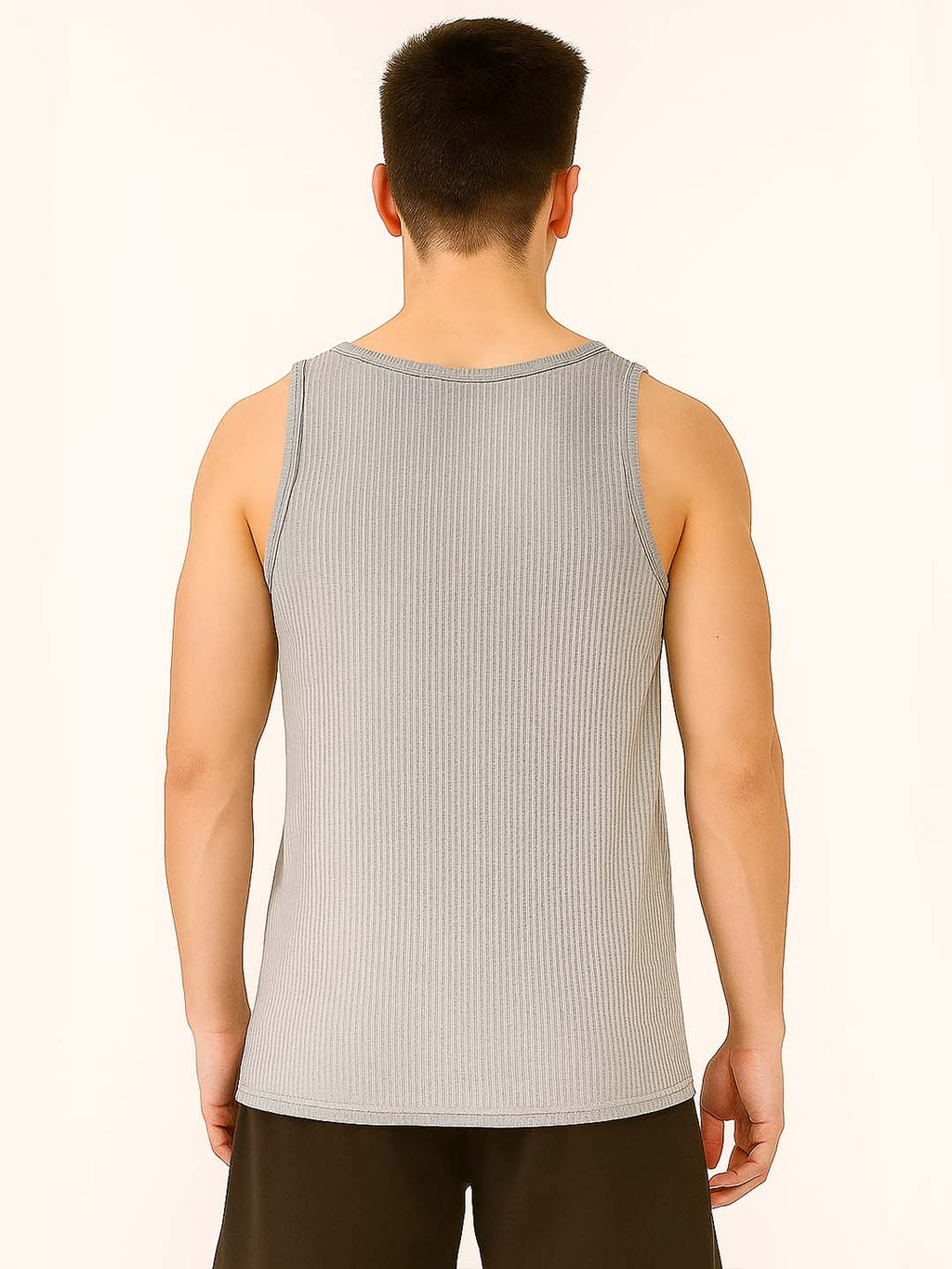 Grey Waffle Vest