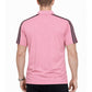Pink Stripes Zip Polo T-Shirt