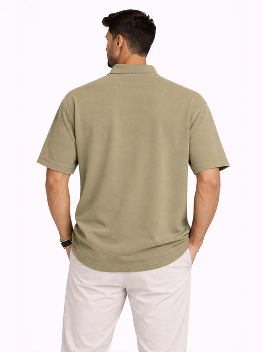 Oversize Polo Buttonless | Organic Chics