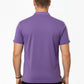 Purple Stripes Zip Polo T-Shirt
