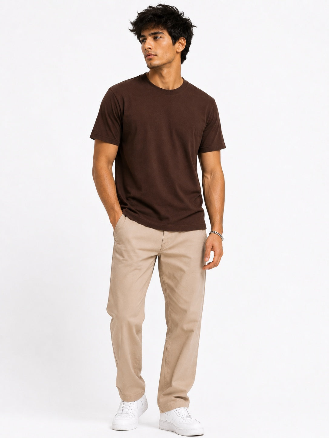 Coffee Brown Halfsleeve T-shirt