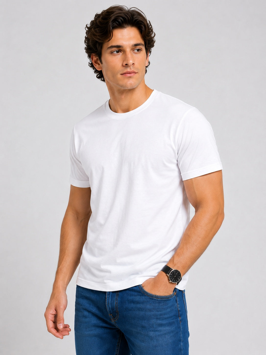 White Halfsleeve T-shirt
