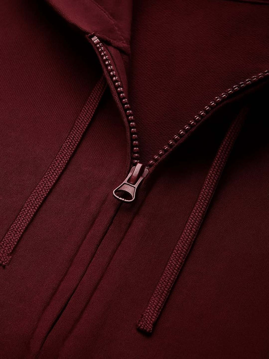 Sleeveless Maroon Hooded Sweatshirt
