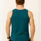 Teal Blue Waffle Vest