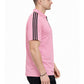 Pink Stripes Zip Polo T-Shirt