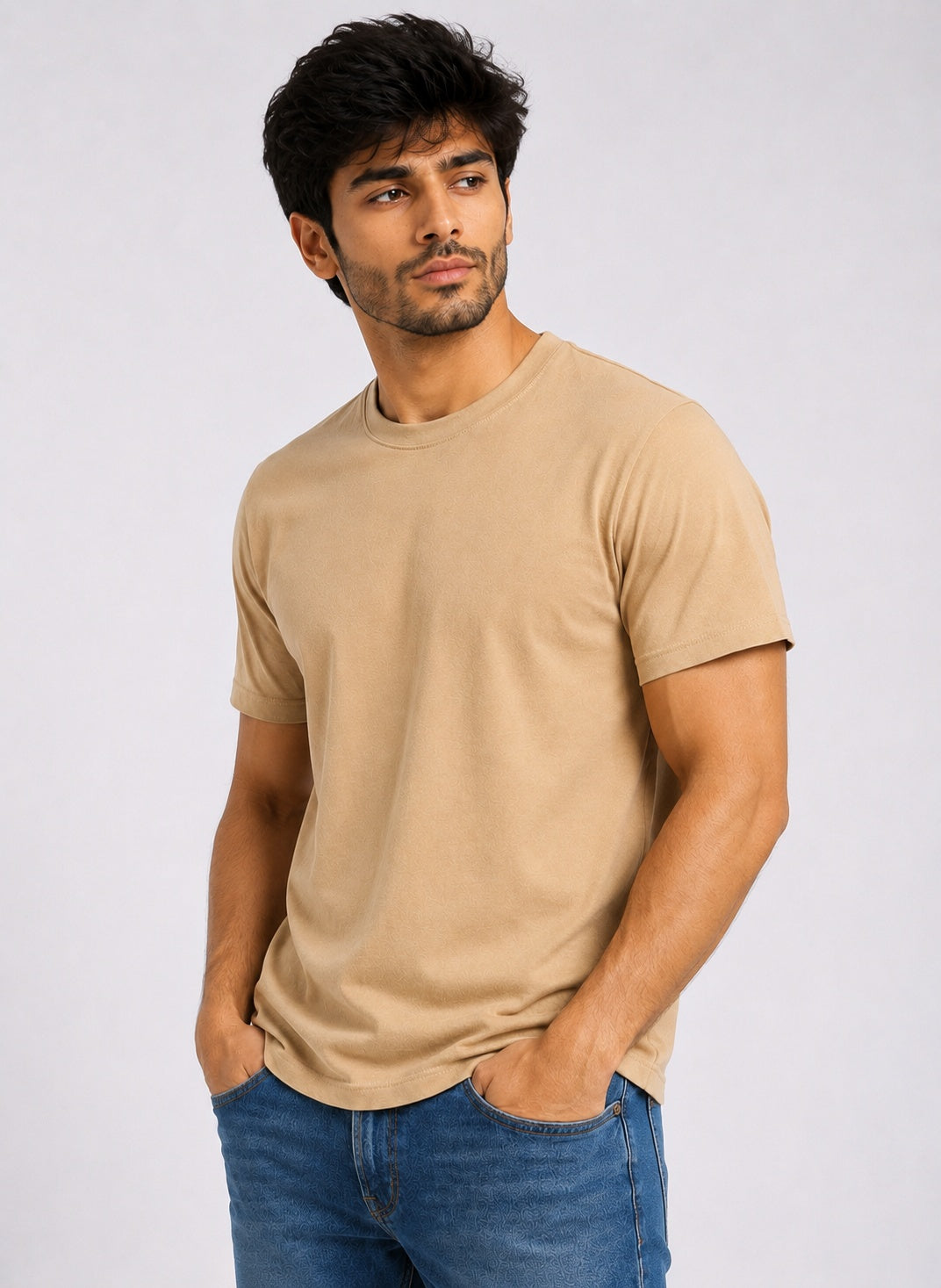 Beige Halfsleeve T-shirt