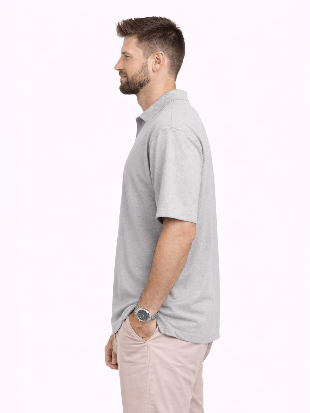 Oversize Polo Buttonless | Organic Chics