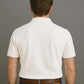 Off White Zip Polo T-Shirt