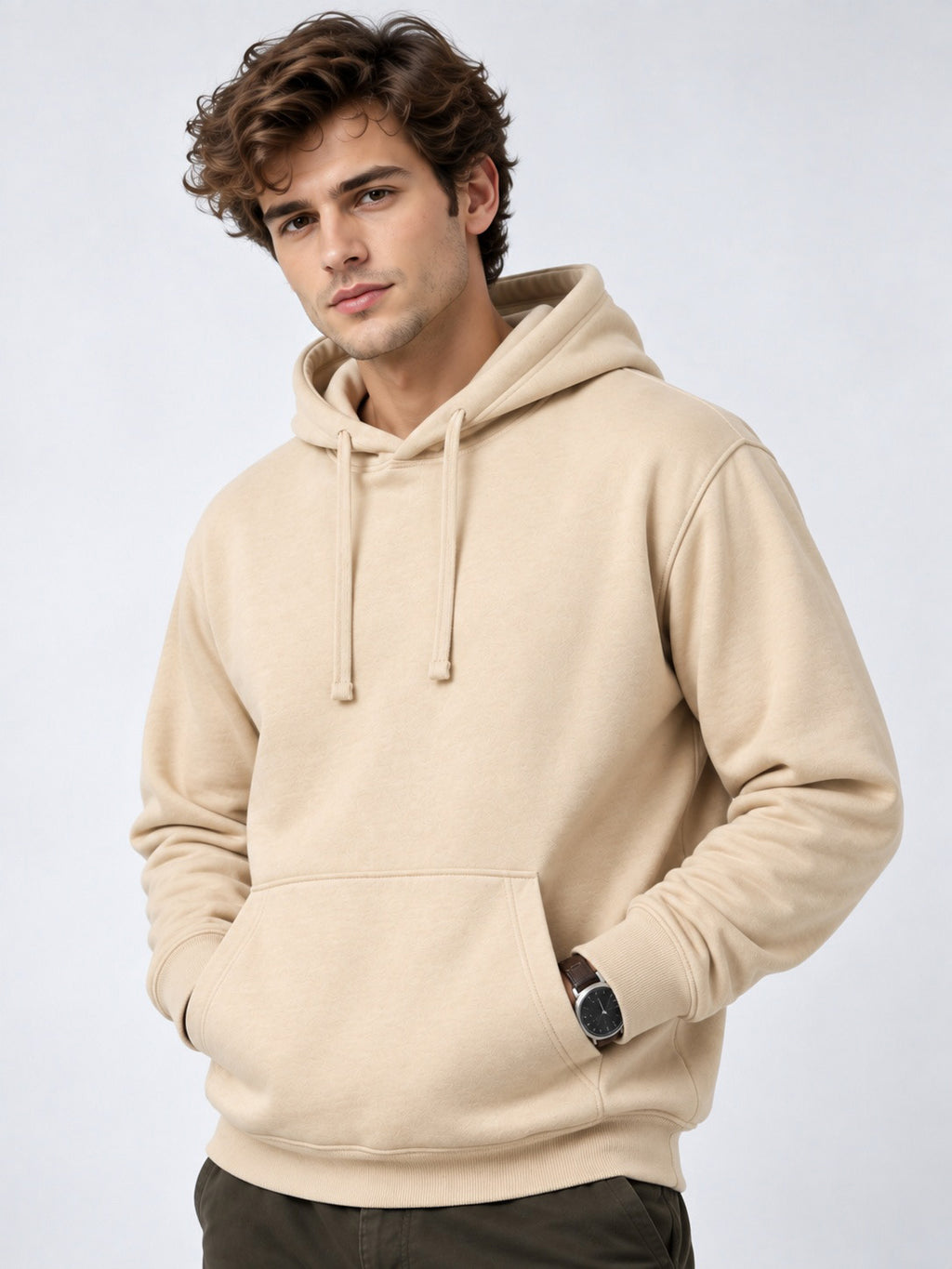 Beige Hoodie
