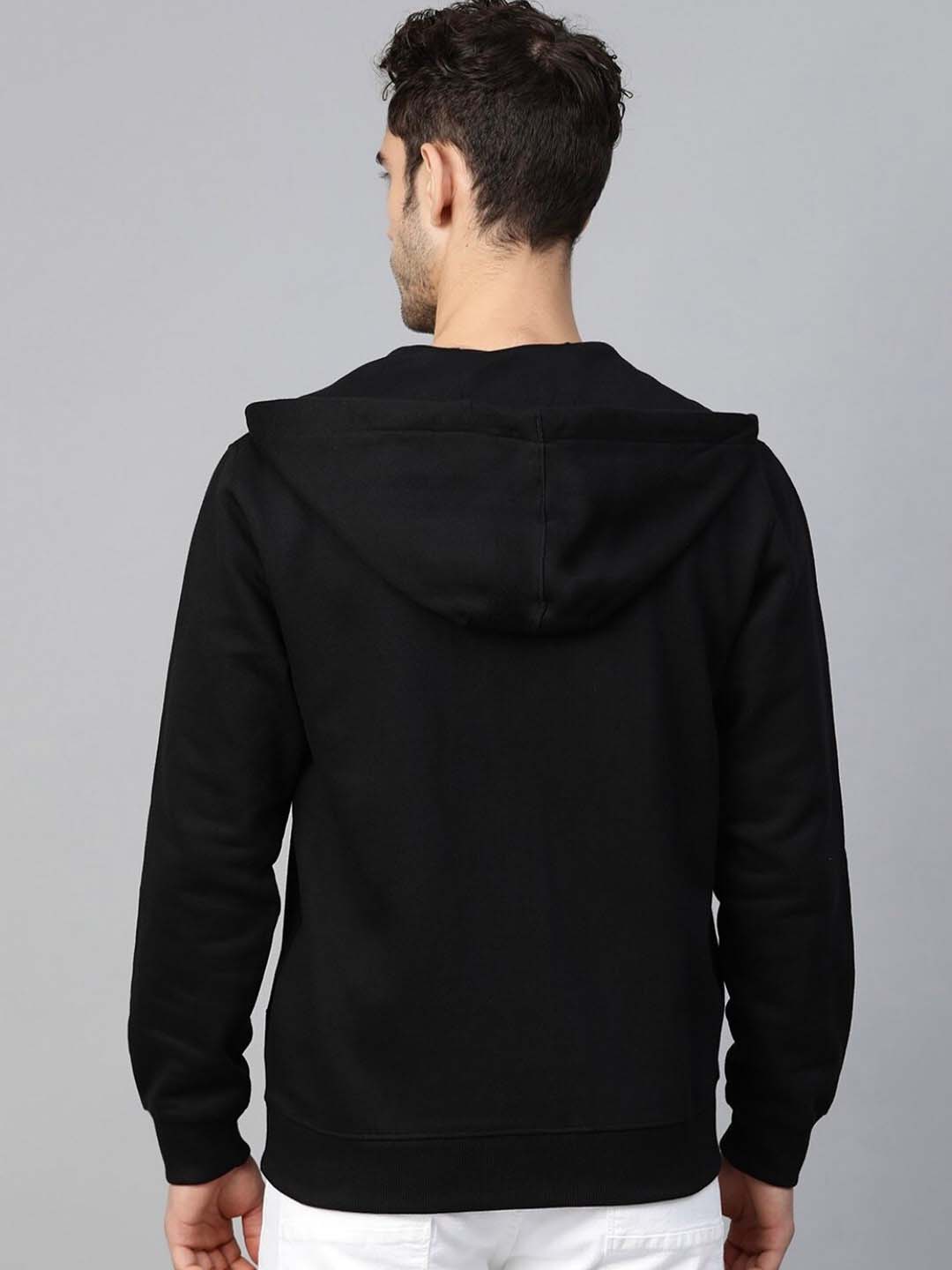 Black Full Sleeve Zipper Hoodie