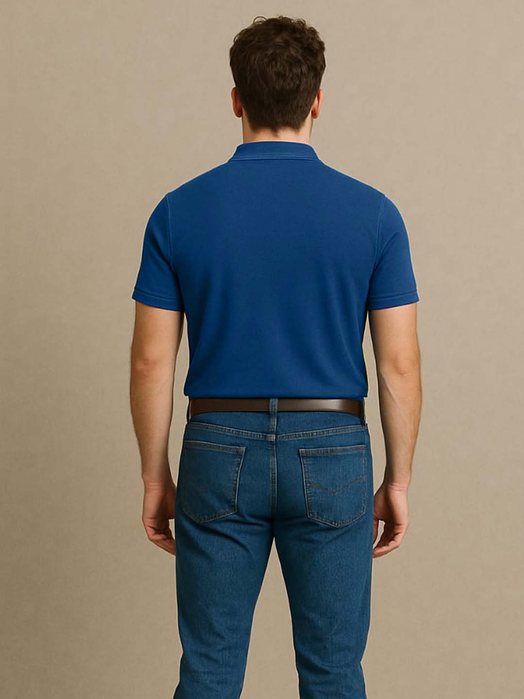 Royal Blue Zip Polo T-Shirt