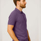 Purple Zip Polo T-Shirt
