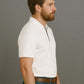 Off White Zip Polo T-Shirt