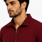 Maroon HalfZip Sweatshirt