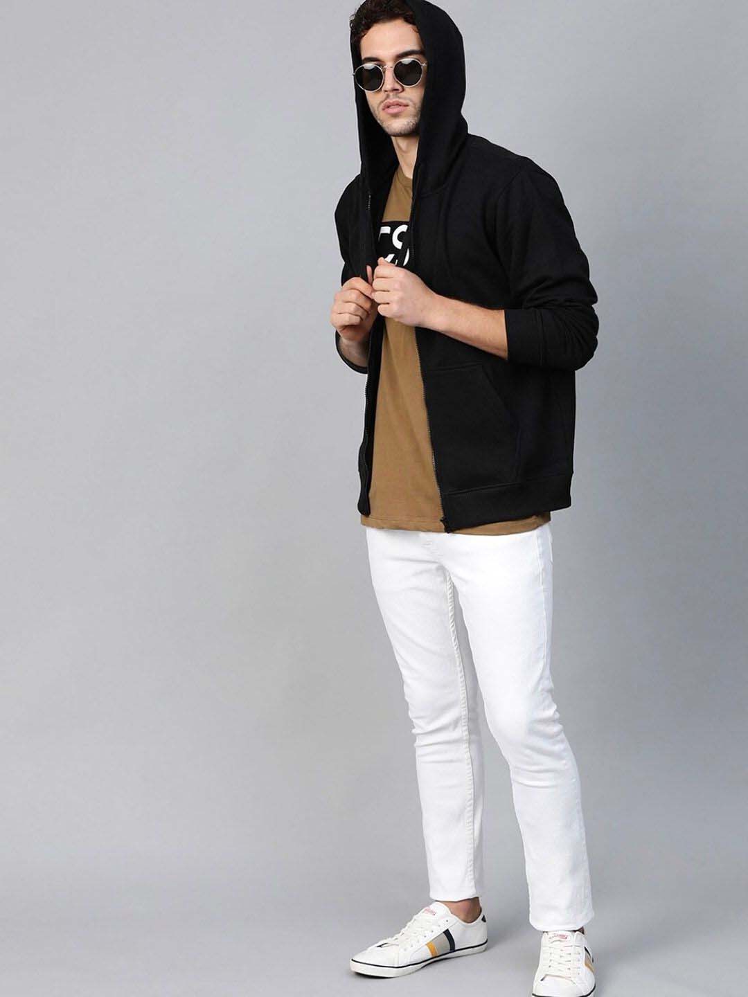 Black Full Sleeve Zipper Hoodie