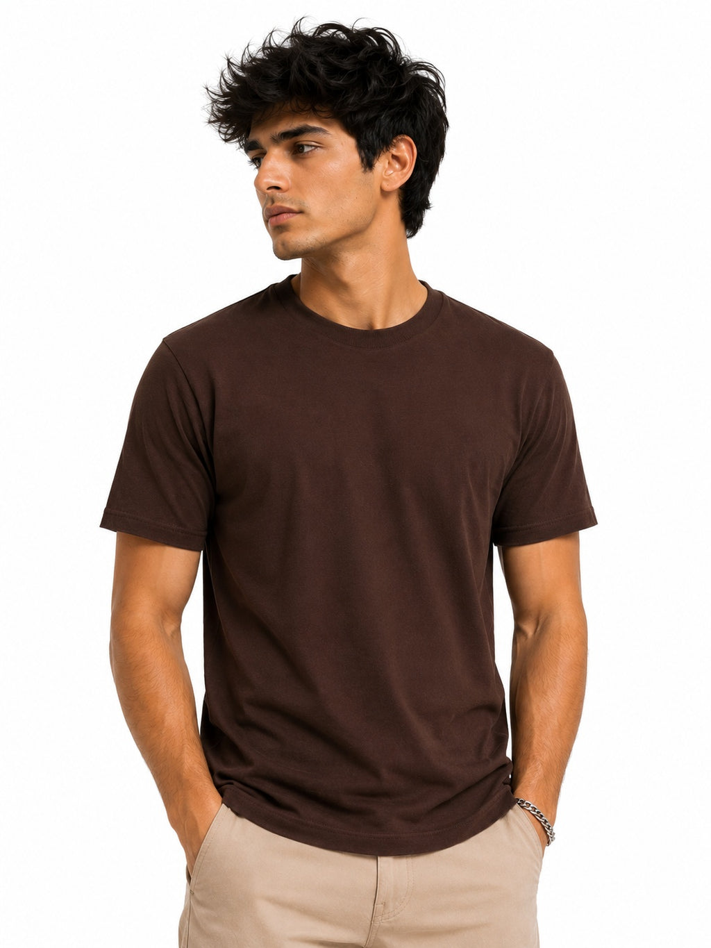 Coffee Brown Halfsleeve T-shirt