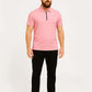 Pink Zip Polo T-Shirt