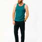 Teal Blue Waffle Vest