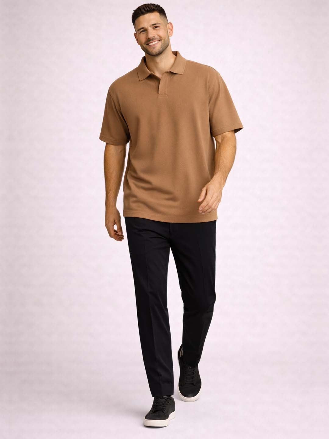 Oversize Polo Buttonless | Organic Chics