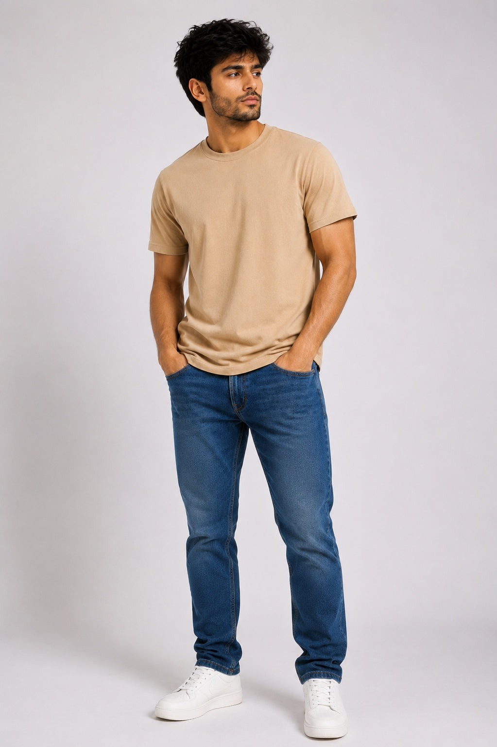 Beige Halfsleeve T-shirt