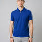 Beige Stripes Zip Polo T-Shirt