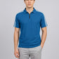 Pink Stripes Zip Polo T-Shirt